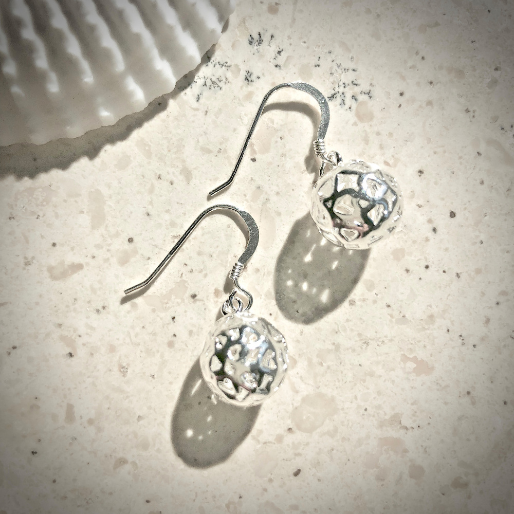 🌟2/$30🌟 Sterling Silver Heart Filigree Earrings